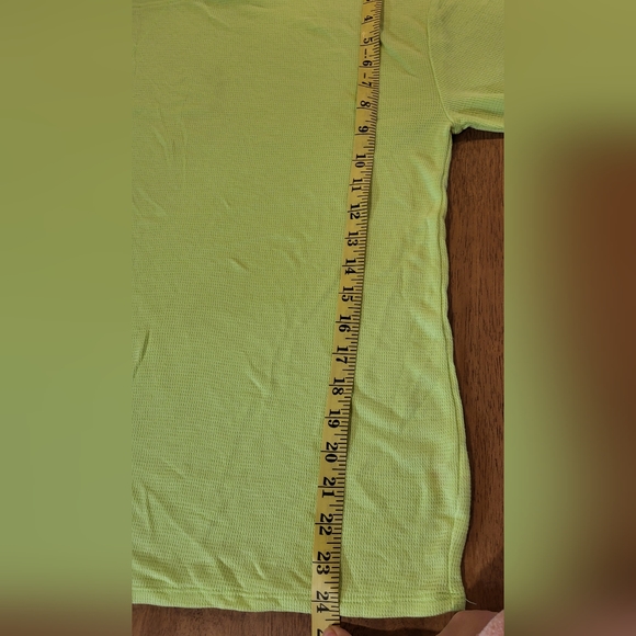 Mens Neon Green Thermal - Picture 2 of 4